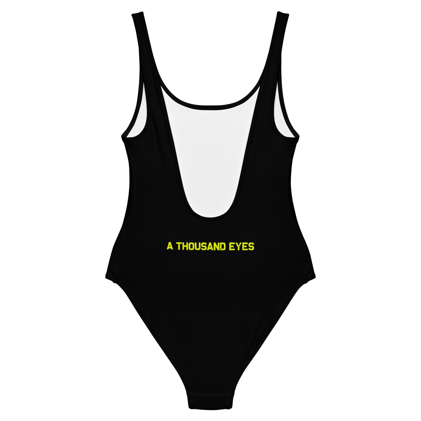 Thrasherwolf A Thousand Eyes official one-piece swimsuit by Metal Mistress