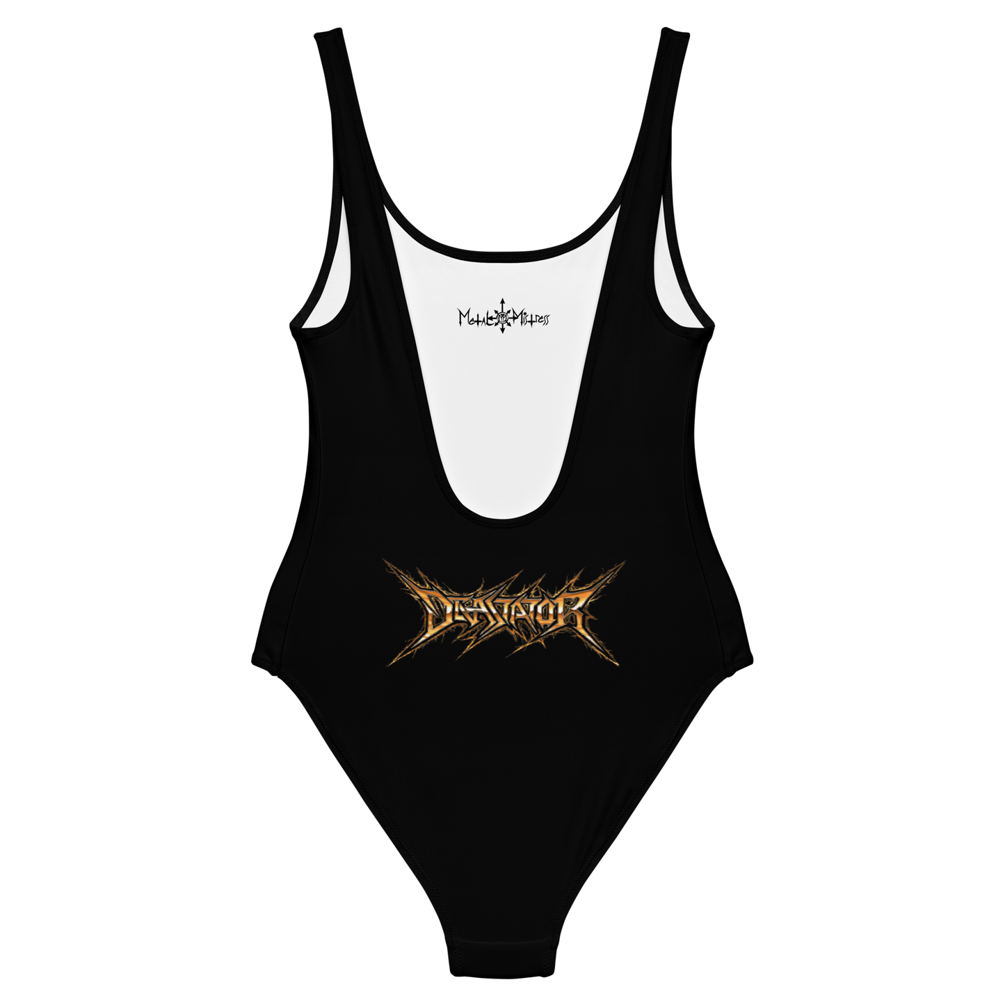 Devastator Goat Head official one piece swimsuit by Metal Mistress