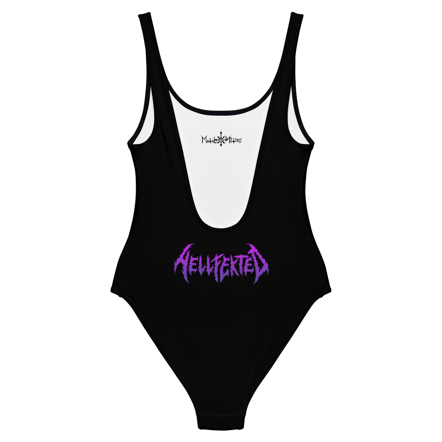 Hellfekted Demonic Book one piece swimsuit by Metal Mistress