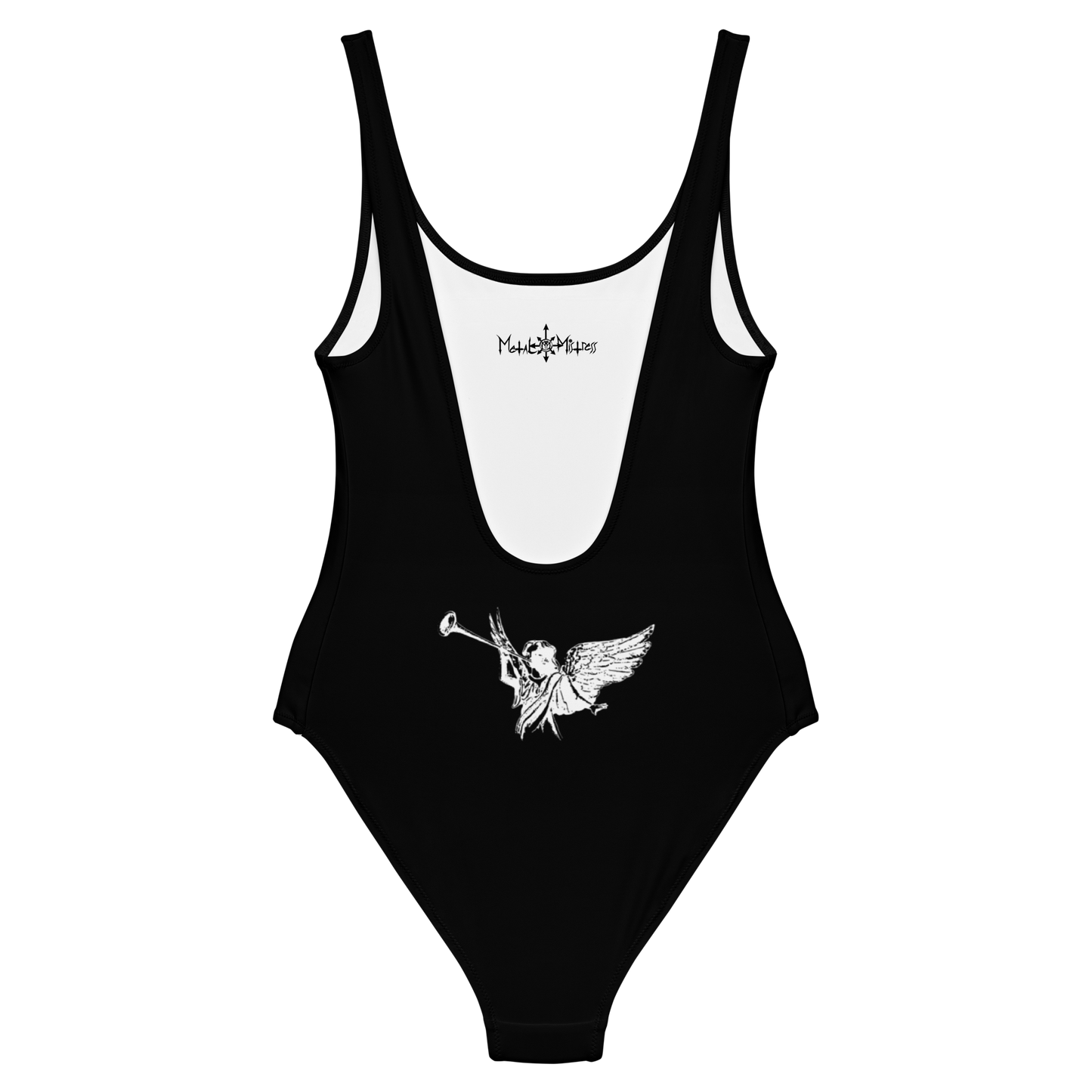 Blasphemy Fallen Angel of Doom official one piece swimsuit by Metal Mistress