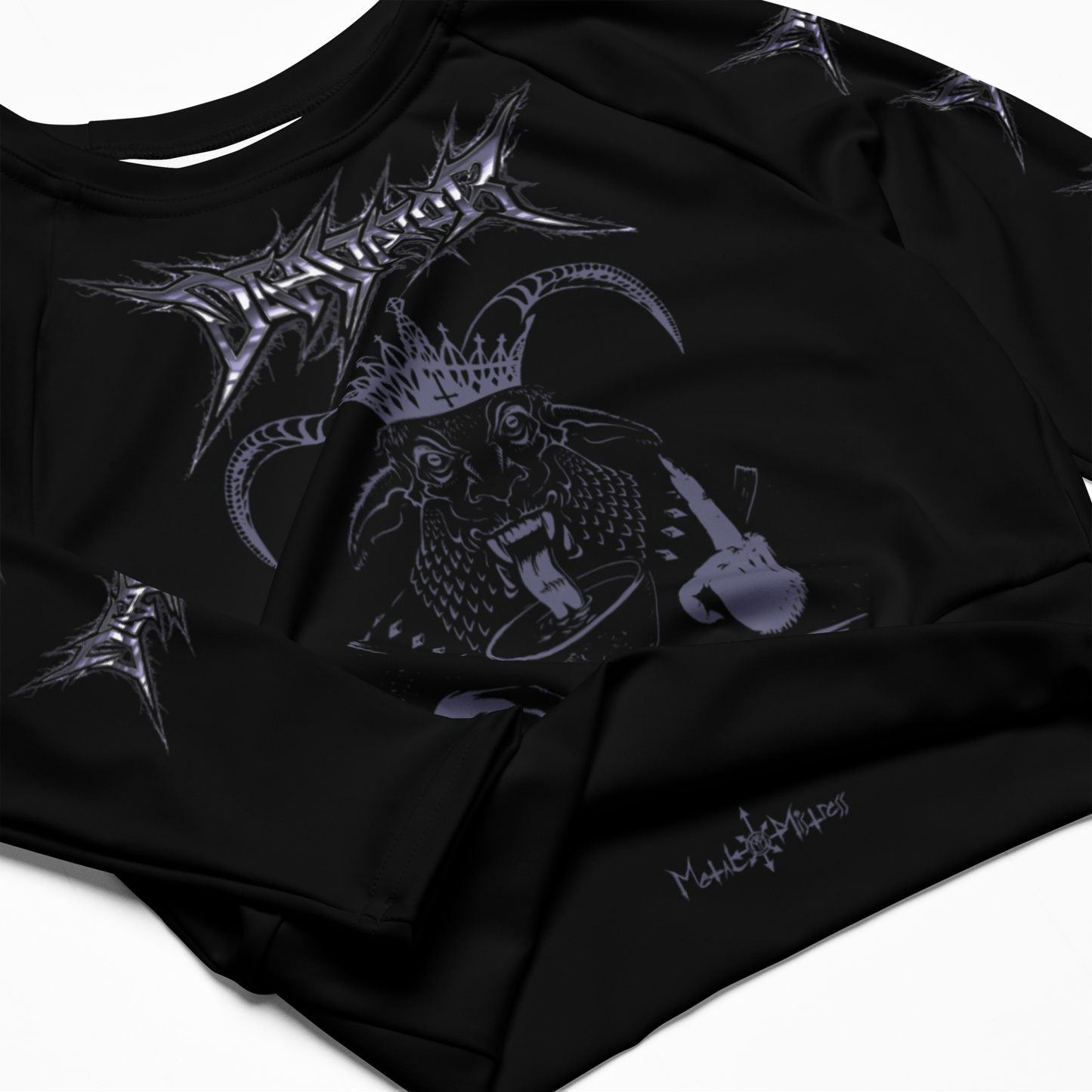 Devastator Liar in Wait official long sleeve crop top by Metal Mistress