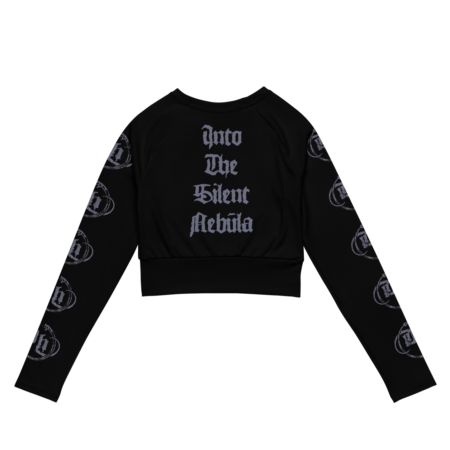 Damnation's Hammer Into the Silent Nebula official long sleeve crop top by Metal Mistress