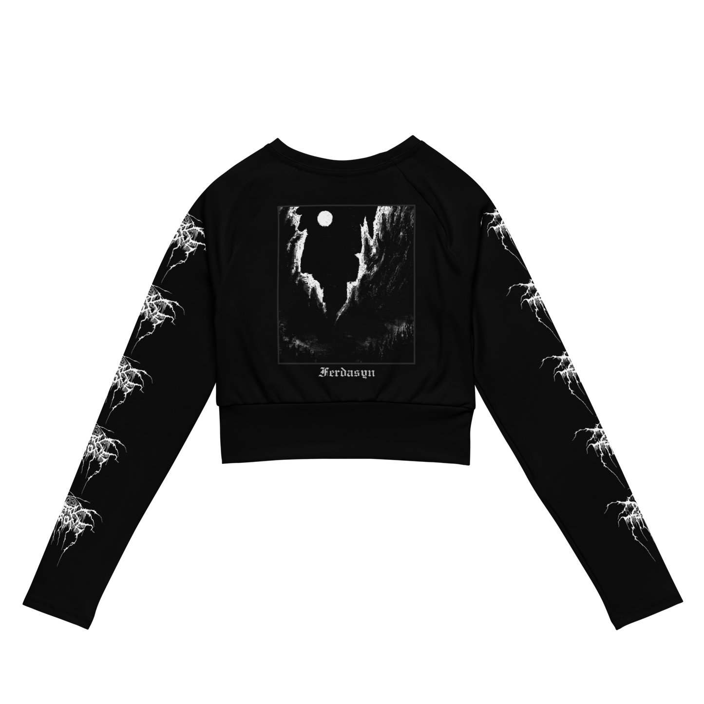 Darkthrone Transilvanian Hunger official long sleeve crop top by Metal Mistress