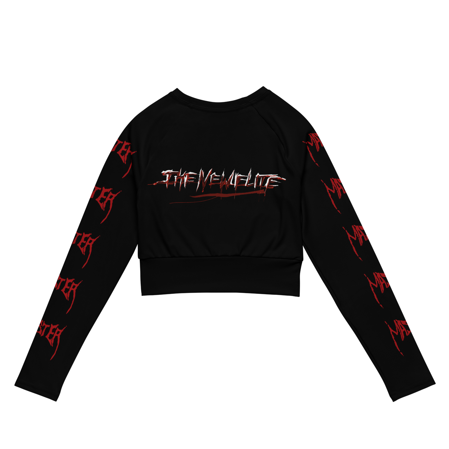 Master The New Elite Official Long Sleeve Crop Top by Metal Mistress