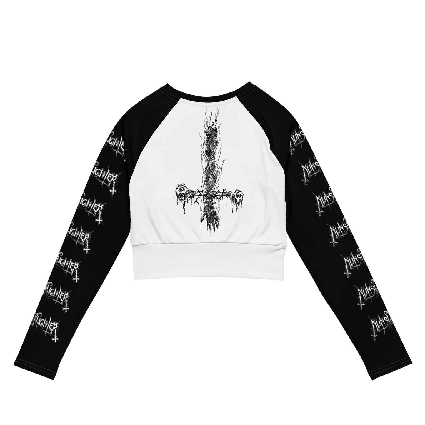 NunSlaughter Putrid Goat official long sleeve crop top by Metal Mistress