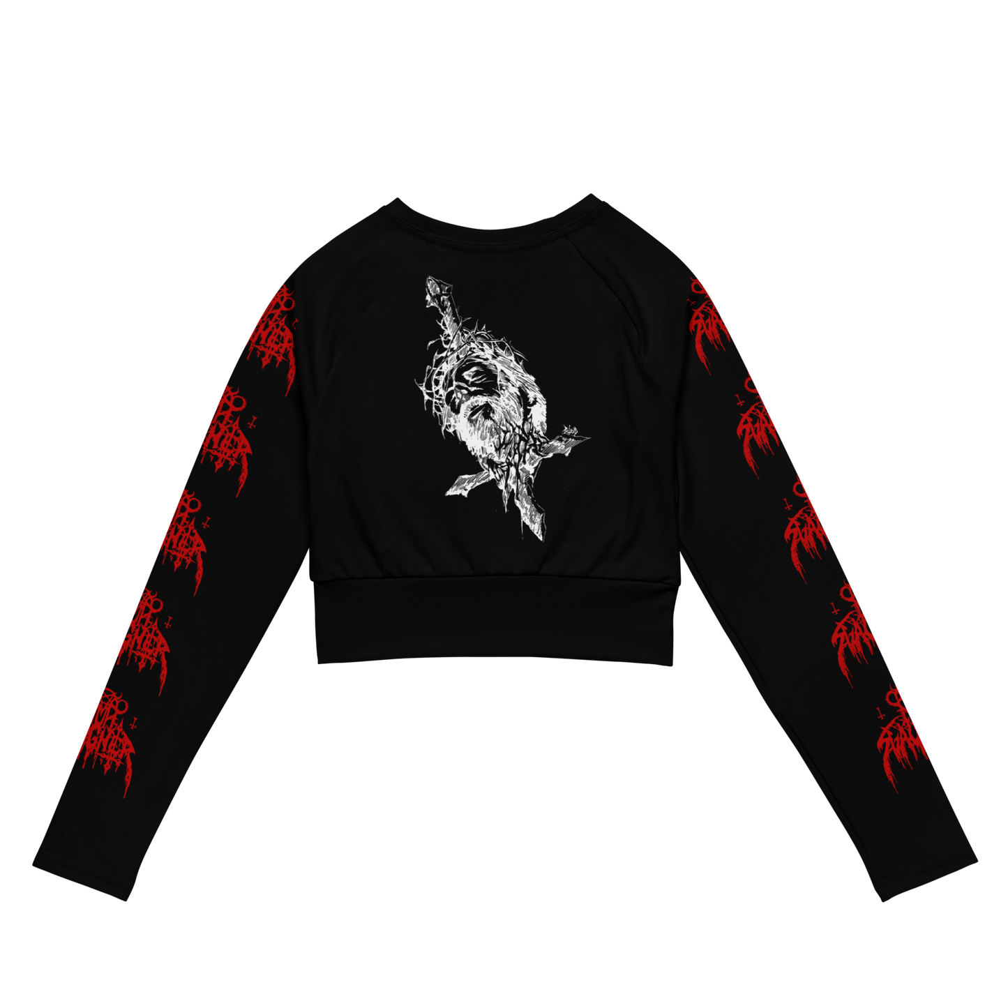 NunSlaughter Putrid Nun official long sleeve crop top by Metal Mistress