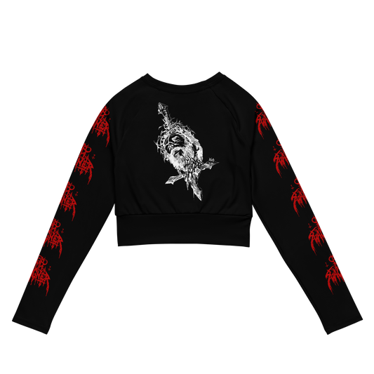 NunSlaughter Putrid Nun official long sleeve crop top by Metal Mistress