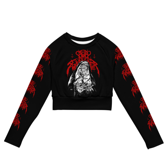 NunSlaughter Putrid Nun official long sleeve crop top by Metal Mistress