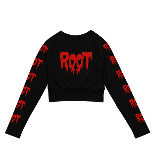 ROOT The Temple of the Underworld Long Sleeve Crop Top