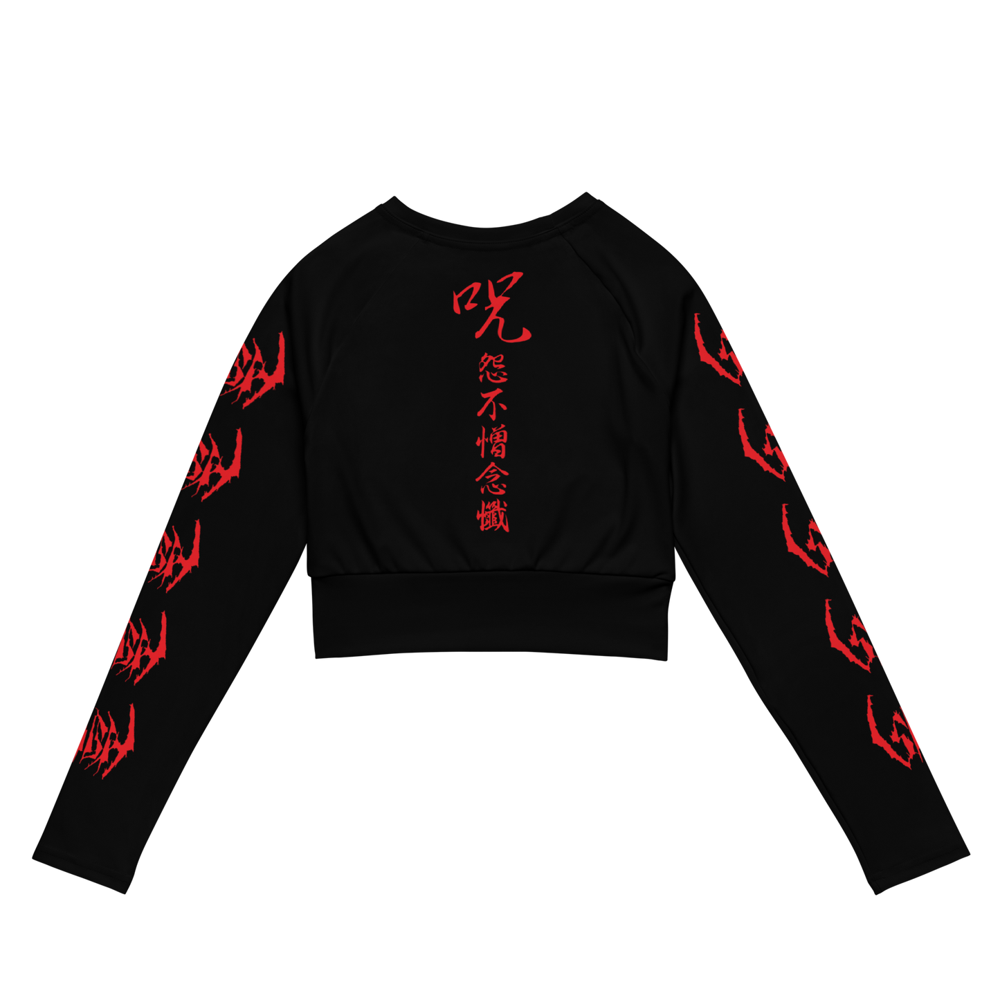 SIGH Ghastly Funeral Theatre Long Sleeve Crop Top