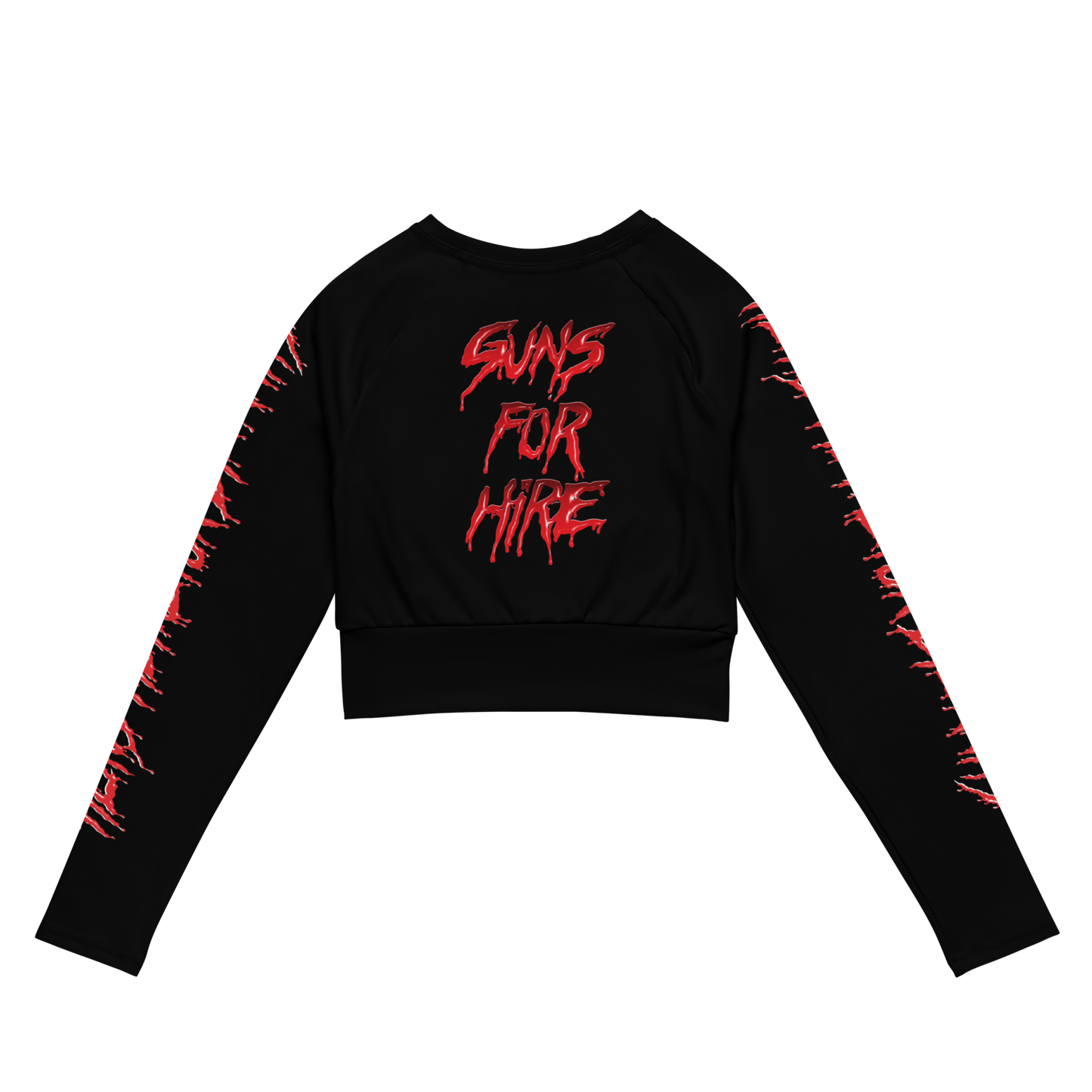 Tailgunner Guns For Hire official licensed long sleeve crop top by Metal Mistress