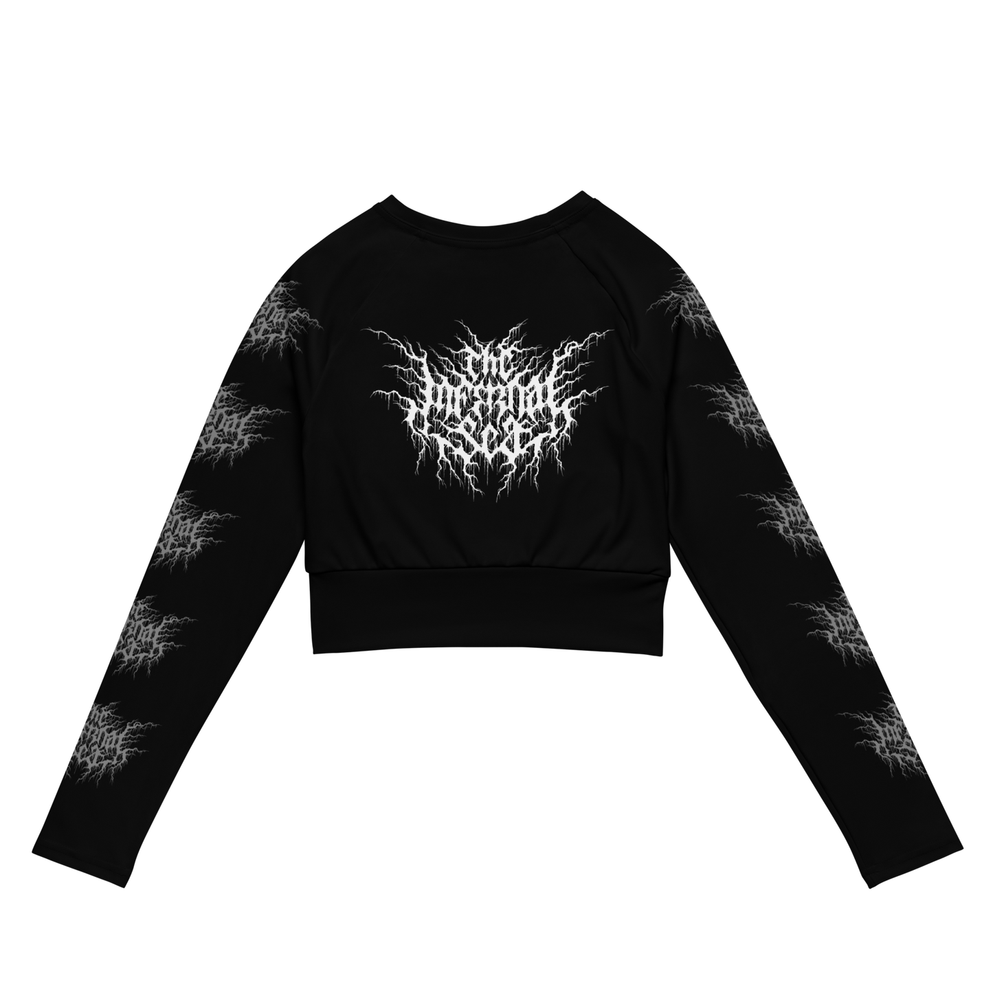 THE INFERNAL SEA Negotium Crucis Long Sleeve Crop Top