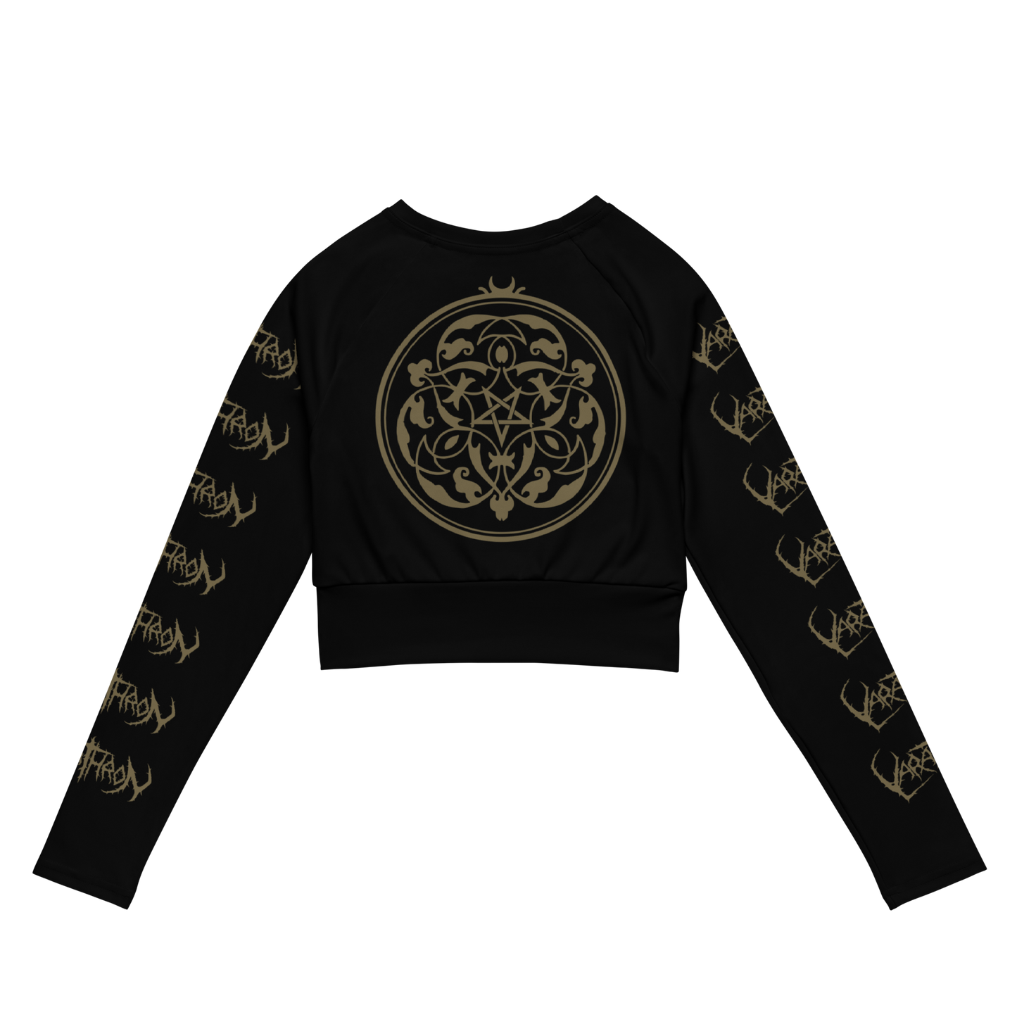 VARATHRON Untrodden Corridors of Hades official long sleeve crop top by Metal Mistress