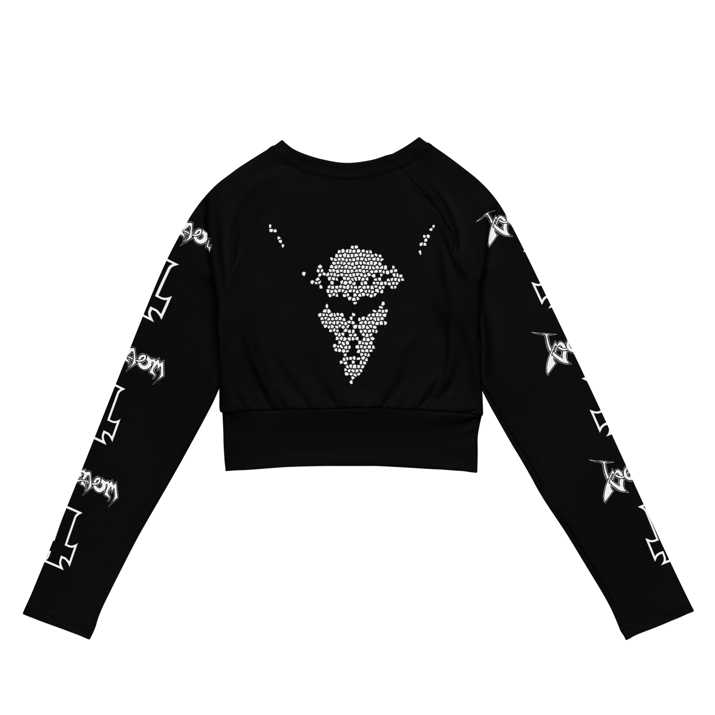 Venom - At War With Satan official long sleeve crop top by Metal Mistress