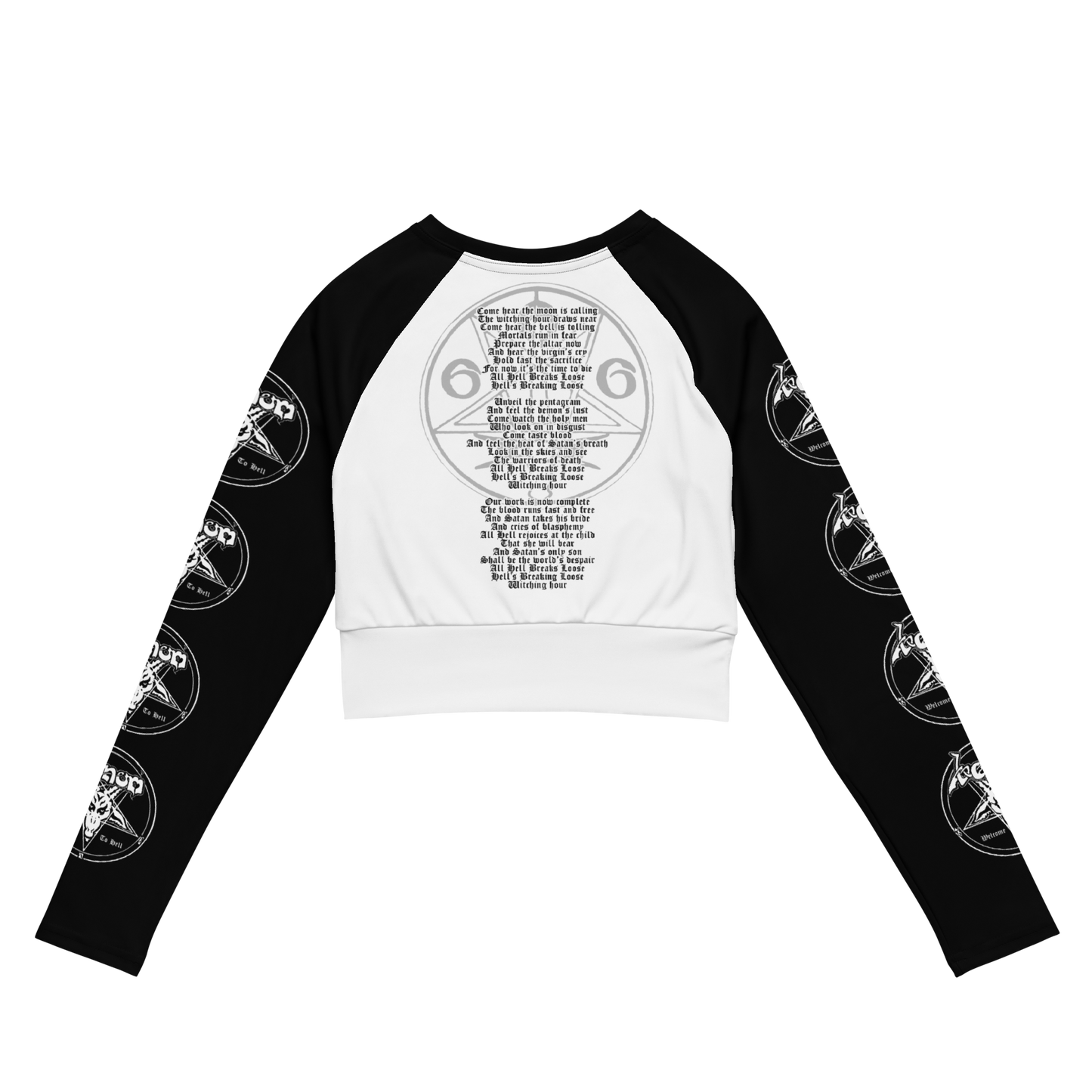 Venom - Welcome to Hell official long sleeve crop top by Metal Mistress