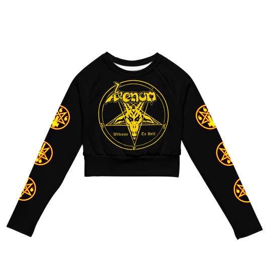 Venom - Welcome to Hell official long sleeve crop top by Metal Mistress
