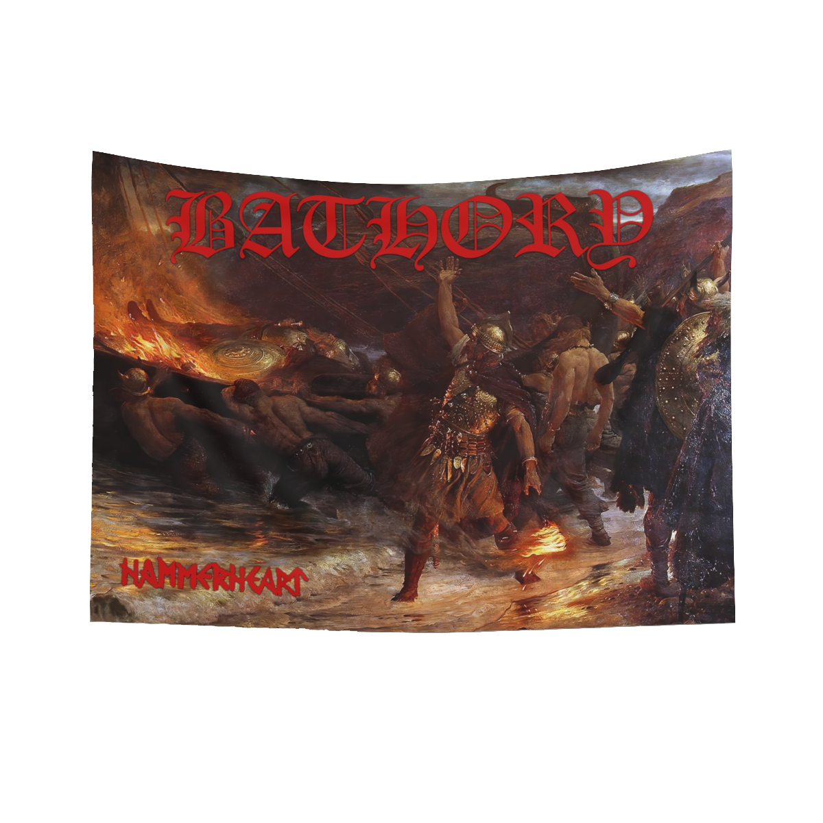 Bathory Hammerheart Viking Metal Black Metal Textile Poster Flag