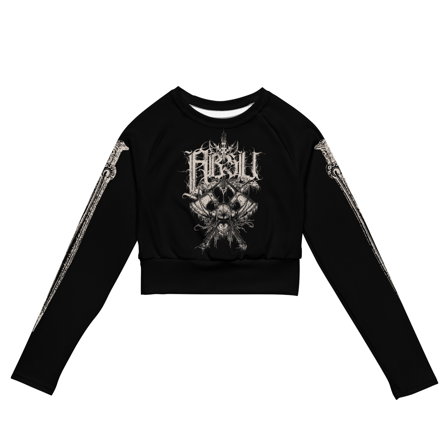 Absu Highland Tyrant Attack official long sleeve crop top by Metal Mistress