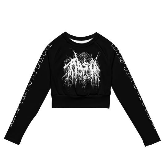 Absu Infinite and Profane Thrones official long sleeve crop top by Metal Mistress