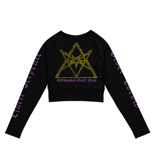 ABSU Liber Cordis Cincti Serpente Long Sleeve Crop Top