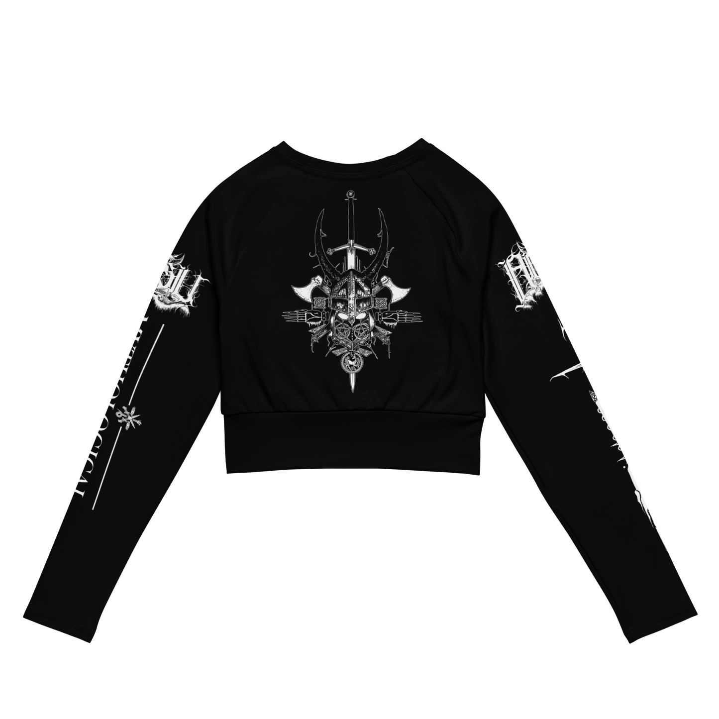 ABSU Mythological Occult Metal Long Sleeve Crop Top