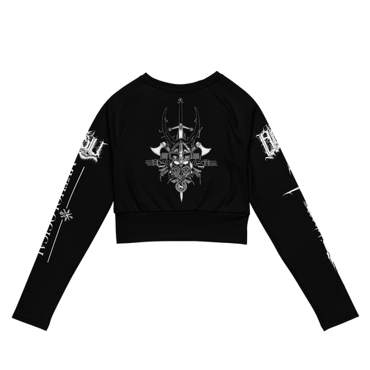 ABSU Mythological Occult Metal Long Sleeve Crop Top