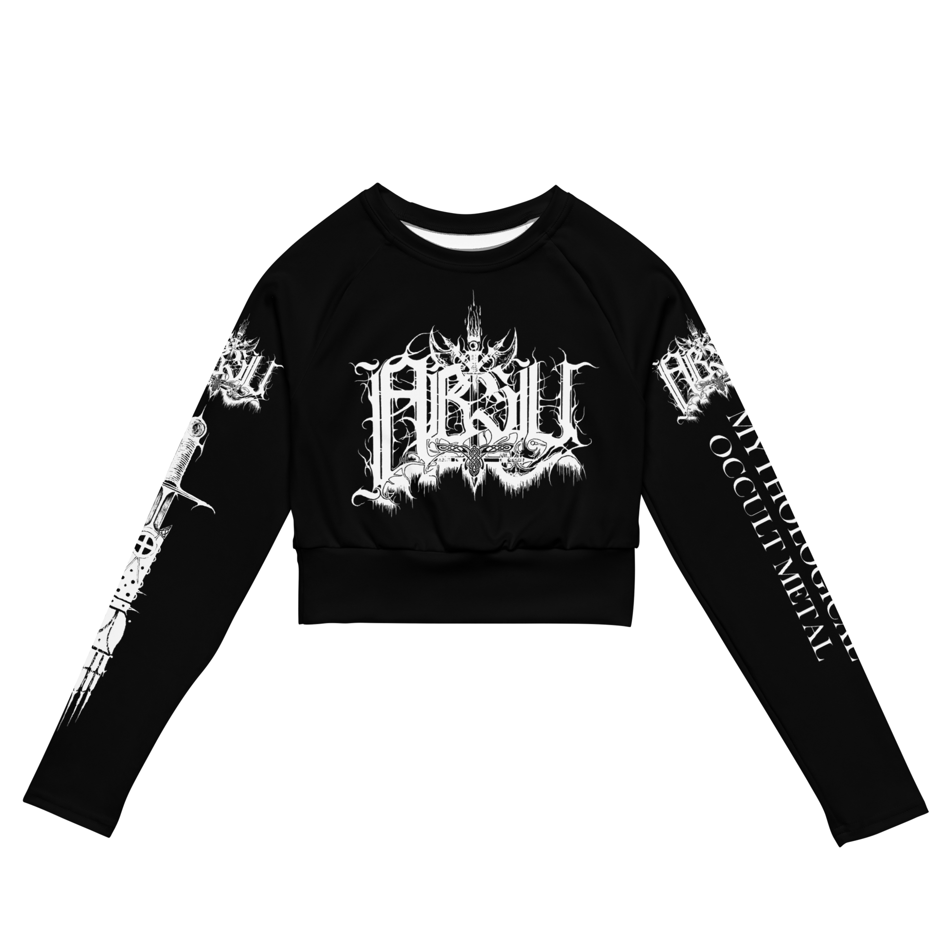 Absu Mythological Occult Metal official long sleeve crop top by Metal Mistress