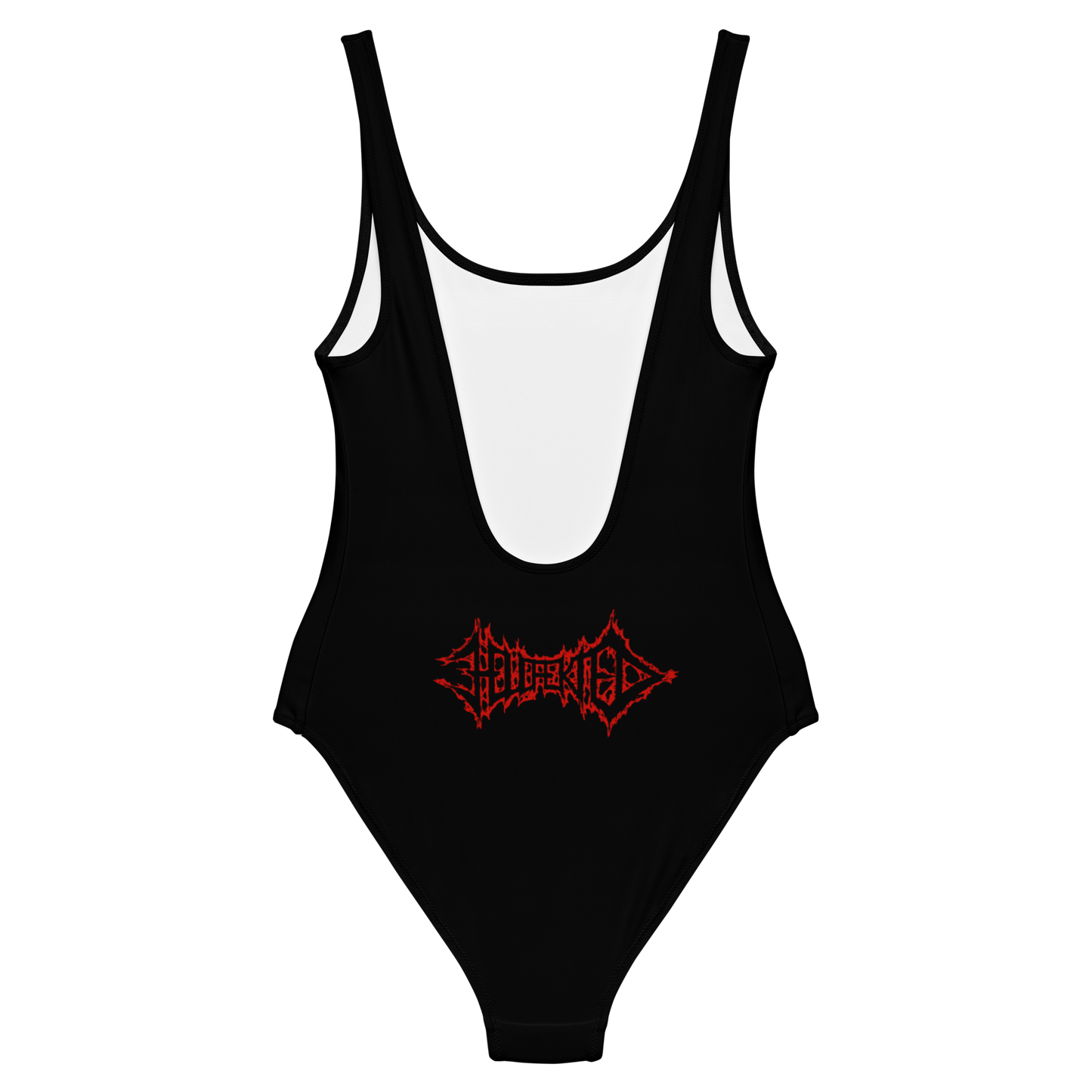 Hellfekted True Fucking Evil official one-piece swimsuit by Metal Mistress
