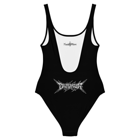 Devastator The Warrior Goat official one piece swimsuit by Metal Mistress