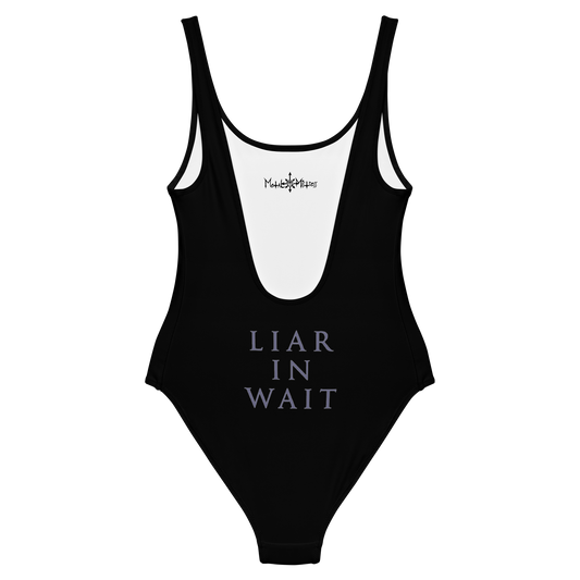 Devastator Liar in Wait official one piece swimsuit by Metal Mistress