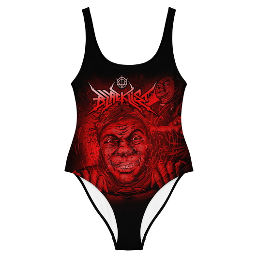 Blacklist (UK) Blood Baptism official one-piece swimsuit by Metal Mistress