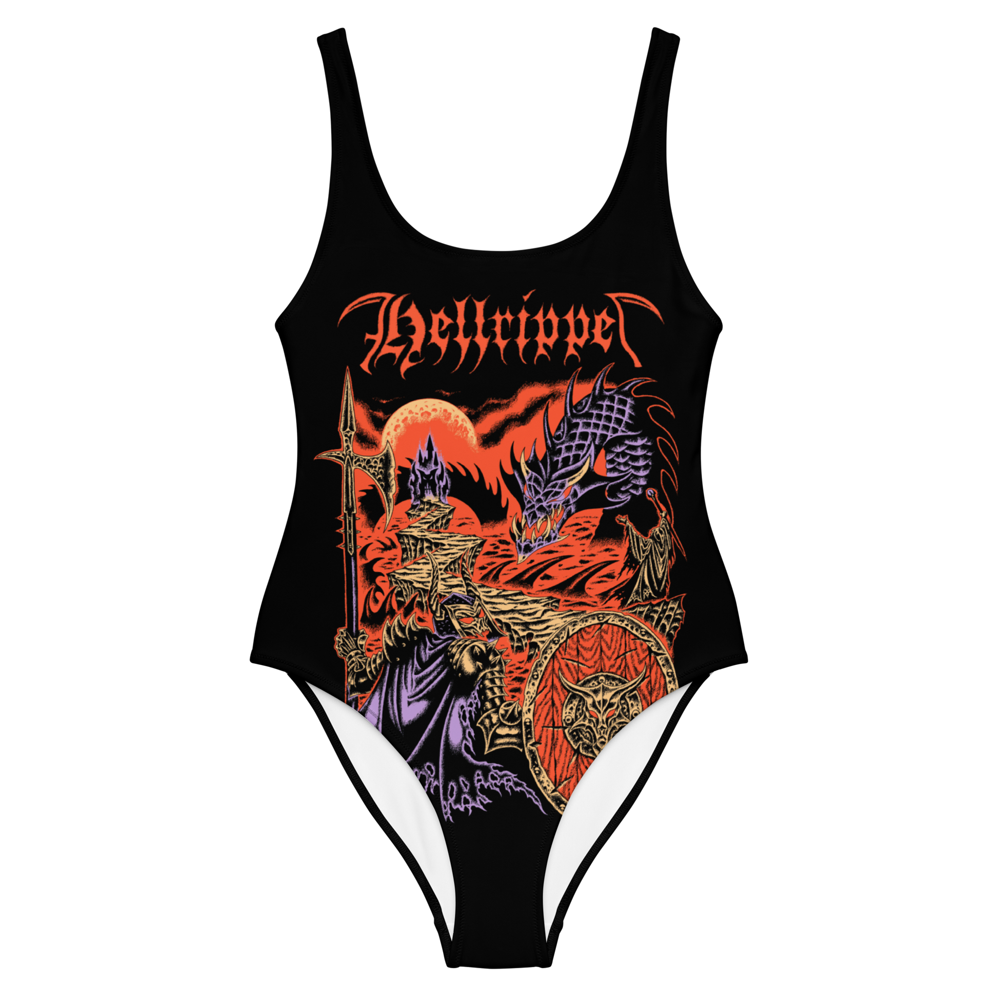 Hellripper Mester Stoor Worm official one piece swimsuit by Metal Mistress