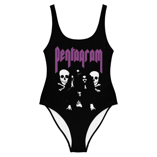 PENTAGRAM Relentless One-Piece Swimsuit (Pink Logo)