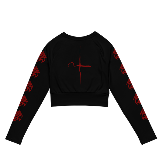 Thrasherwolf Frank the Werewolf official long sleeve crop top by Metal Mistress