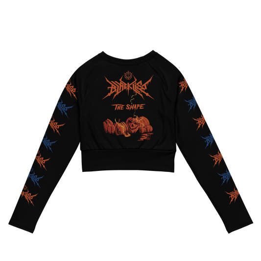 Blacklist (UK) The Shape official long sleeve crop top by Metal Mistress