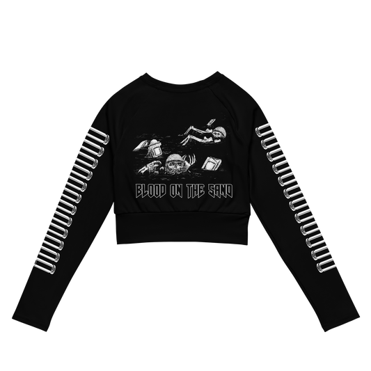Blacklist (UK) Blood on the Sand official long sleeve crop top by Metal Mistress