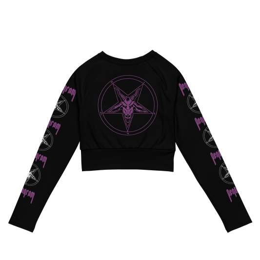 PENTAGRAM Relentless Long Sleeve Crop Top (Pink)