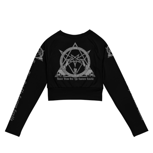 Absu Never Blow Out the Eastern Candle official long sleeve crop top by Metal Mistress