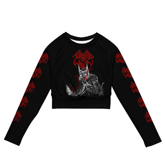 Thrasherwolf Frank the Werewolf official long sleeve crop top by Metal Mistress