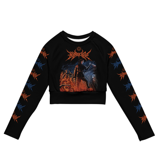 Blacklist (UK) The Shape official long sleeve crop top by Metal Mistress