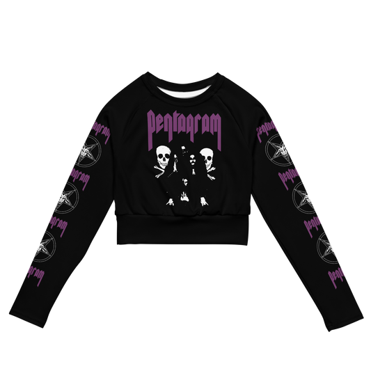PENTAGRAM Relentless Long Sleeve Crop Top (Pink)