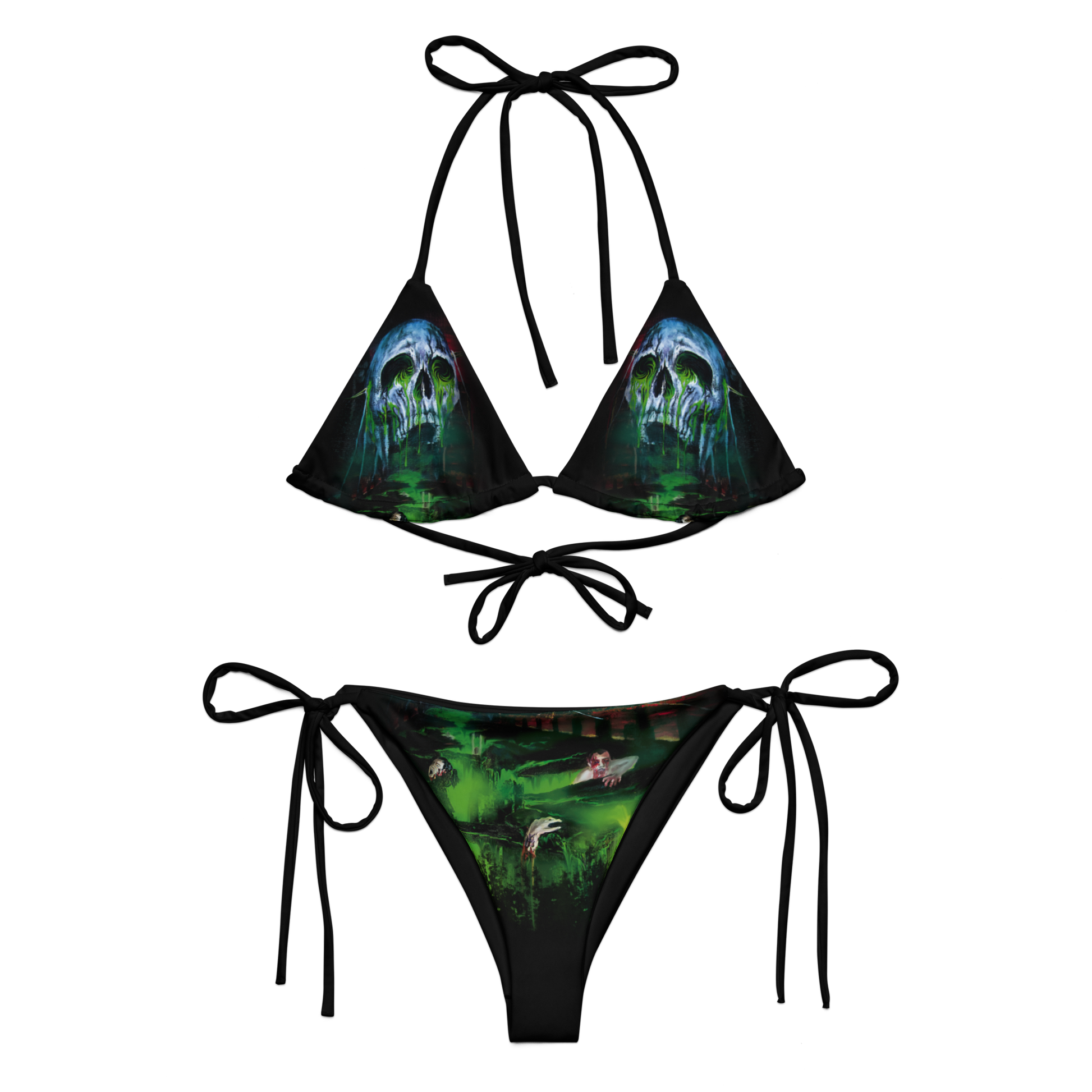 Hellfekted Woe to the Kingdom of Blood official bikini swimsuit by Metal Mistress