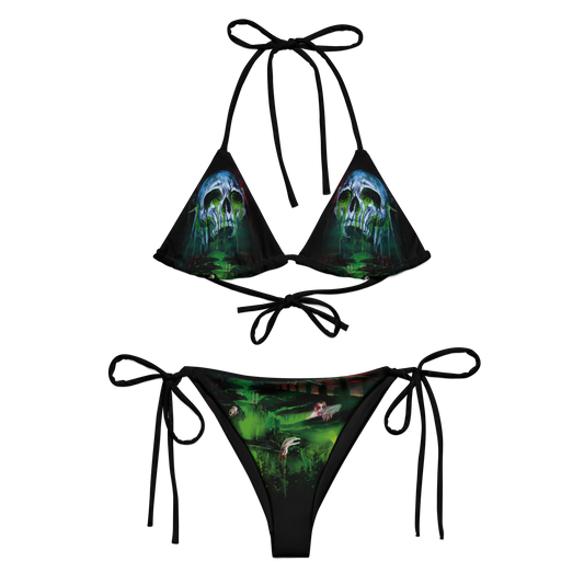 Hellfekted Woe to the Kingdom of Blood official bikini swimsuit by Metal Mistress
