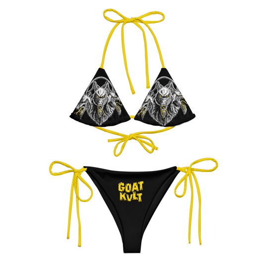 Hellripper Goat Kvlt official bikini swimsuit by Metal Mistress