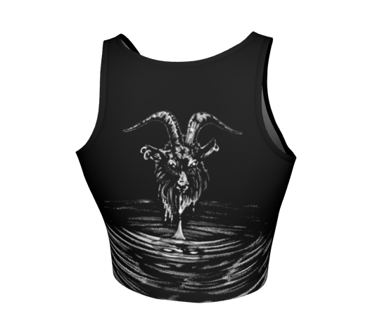 Devastator Baptized in Blasphemy official fitted crop top by Metal Mistress