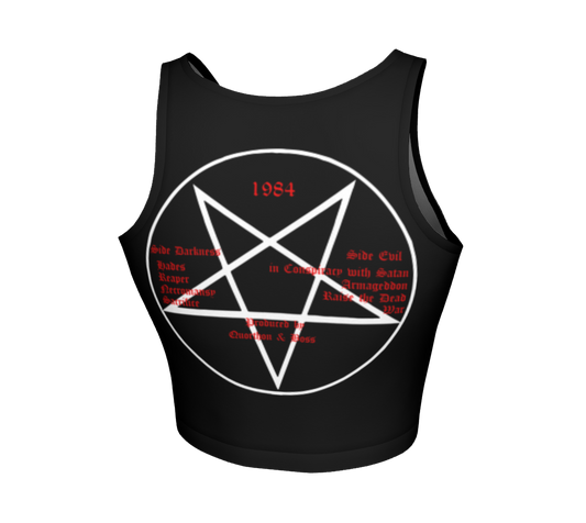 Bathory Bathory fitted crop top by Metal Mistress