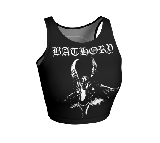 Bathory Bathory fitted crop top by Metal Mistress
