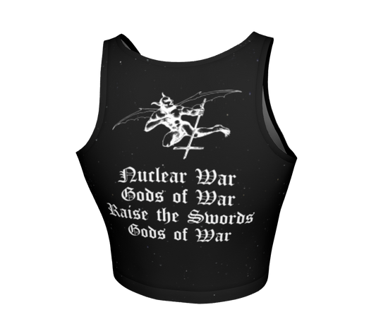 Blasphemy Gods of War Official Fitted Crop Top by Metal Mistress