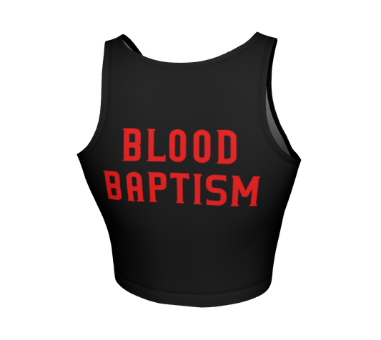 Blacklist (UK) Blood Baptism official fitted crop top by Metal Mistress