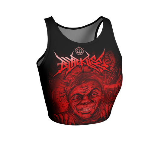 Blacklist (UK) Blood Baptism official fitted crop top by Metal Mistress